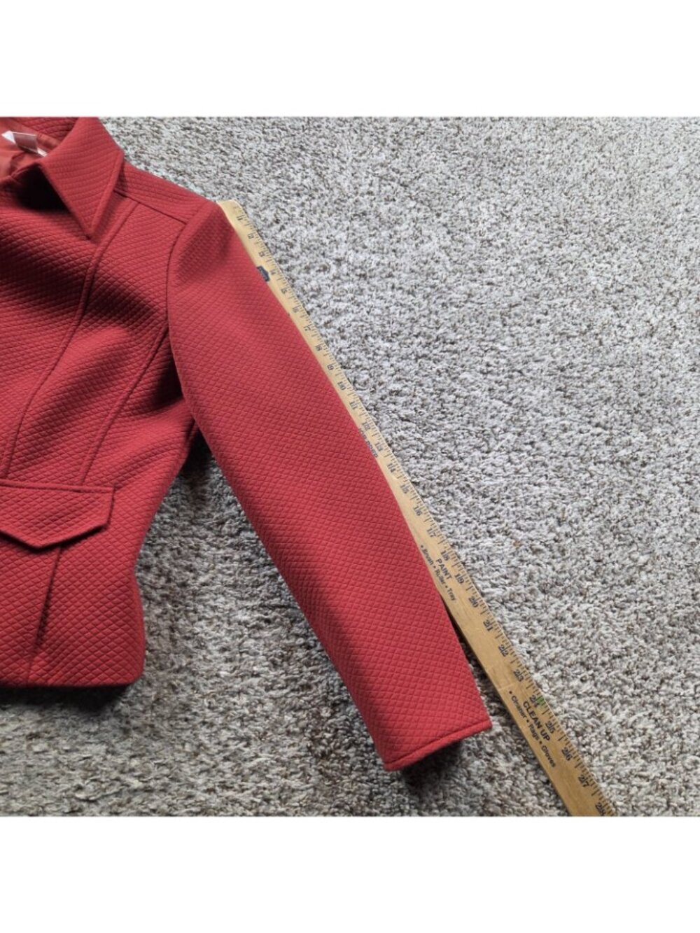 Talbots Blazer Jacket Womens 10P Petite Red Zip Up Casual Office - Picture 7 of 8
